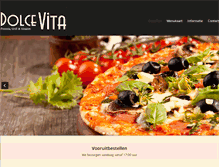 Tablet Screenshot of pizzeriadolcevita.nl